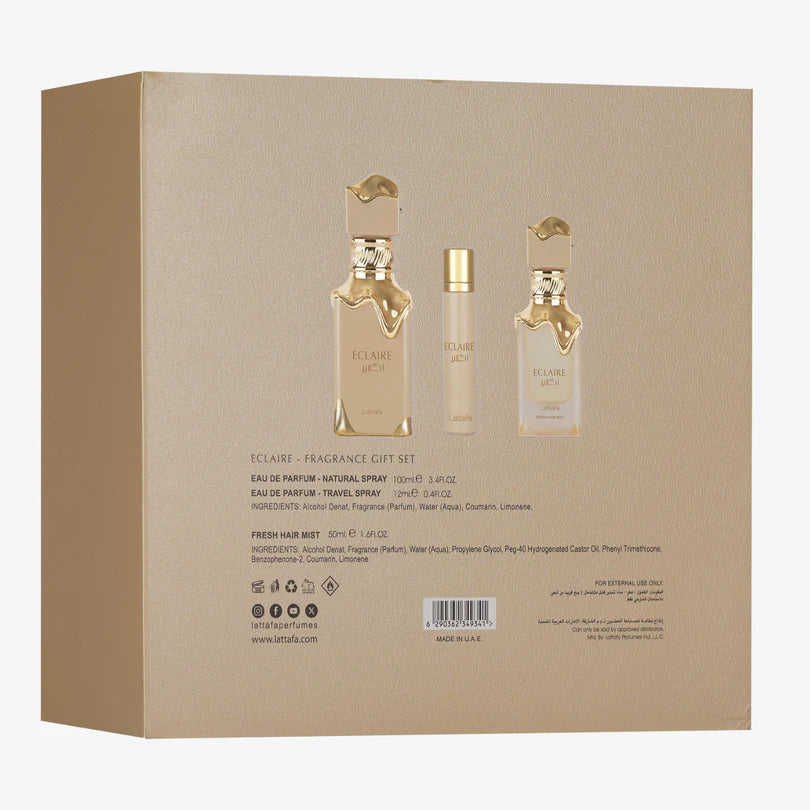 LATTAFA ECLAIRE 3PCS GIFT SET